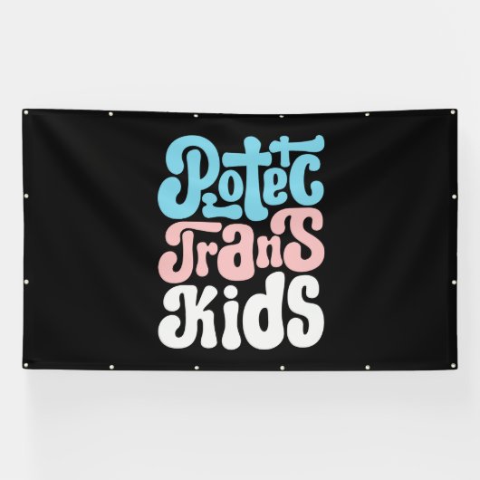 Schutz des Trans Kids-Banners Banner (Horizontal)