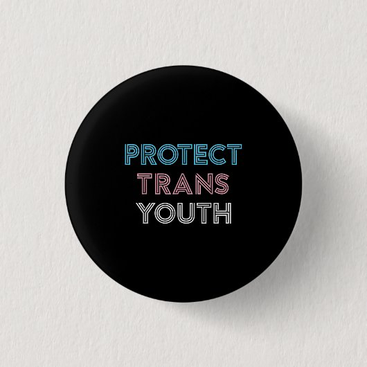 Schutz des Trans Youth Transgender LGBT Prix Button (Vorderseite)