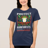 Schutz des Umweltbewusstseins der Regenwälder Tri-Blend Shirt (Vorderseite)