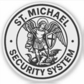 SCHUTZ DURCH DEN HEILIGEN ERZENGEL MICHAEL AUFKLEBER (Vorderseite)