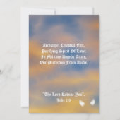 Schutz Erzengel Michael-Customize Einladung (Rückseite)