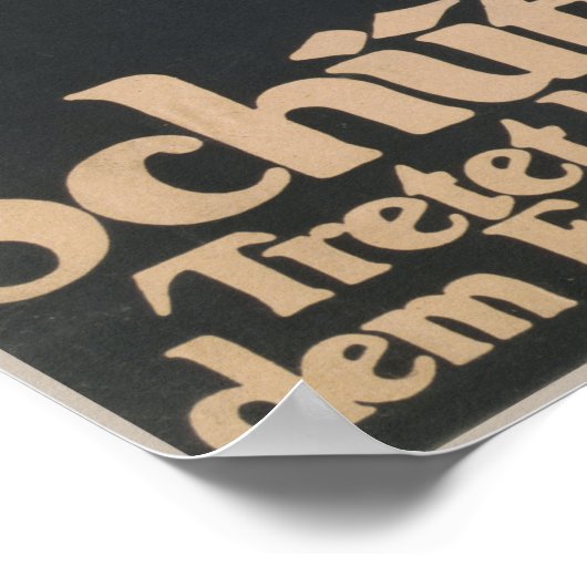 Schütz eure Heimat! WW1-Stellenplan Poster (Ecke)