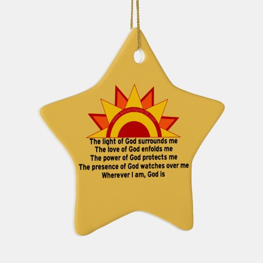 Schutz-Gebet Keramik Ornament (Rechts)