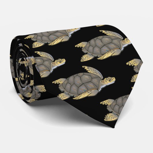 Schutz gefährdeter Meeresschildkröten Krawatte (Gerollt)