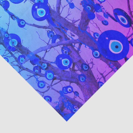 Schutz gegen böses Auge Amulet Geschenkpapier Seidenpapier (Ausschnitt)