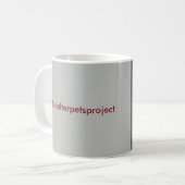 Schutz-Haustier-Projekt - großer Dave Kaffeetasse (Vorderseite Links)