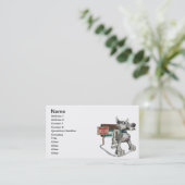 Schutz-Hund Visitenkarte (Stehend Vorderseite)