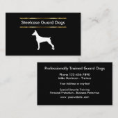 Schutz-Hundetraining und -verkäufe Visitenkarte (Vorne/Hinten)