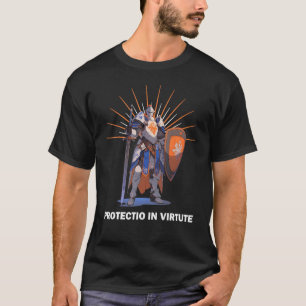 SCHUTZ IN VIRTUTEN Rittern Templermotto T-Shirt