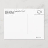 Schutz-Kätzchen Ankündigungspostkarte (Rückseite)