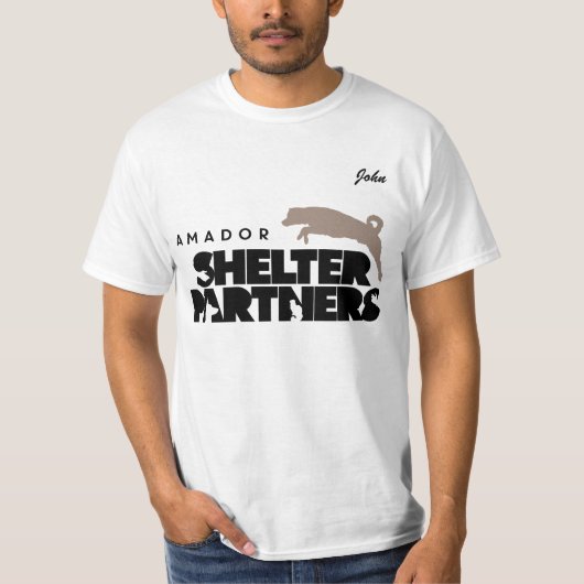 SCHUTZ Partners Logo-Kleiderindividuellen Namen T-Shirt (Vorderseite)