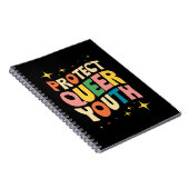 Schutz Queer Jugendschutz Trans Kids LGBTQ Notizblock (Rechte Seite)