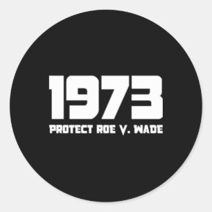 Schutz Roe V 1973 Wade Runder Aufkleber