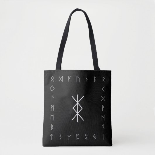 Schutz Rune Symbol Talisman Tote Tasche (Vorderseite)