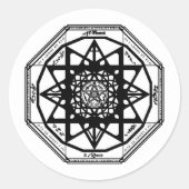 Schutz-Sigil Runder Aufkleber (Vorderseite)