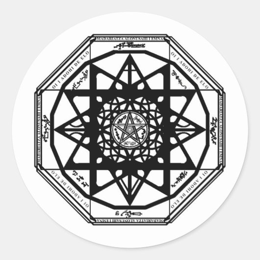 Schutz-Sigil Runder Aufkleber (Vorderseite)