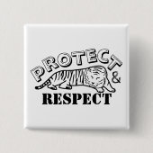 Schutz und Achtung Button (Vorderseite)