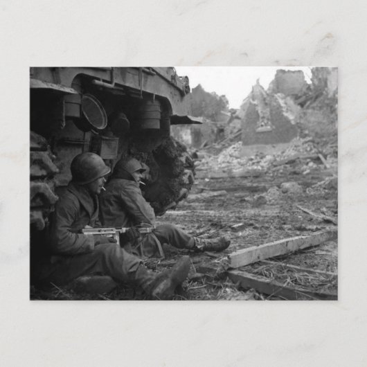 Schutz und Ansammlung Irgendwo in Frankreich Postkarte (Vorderseite)