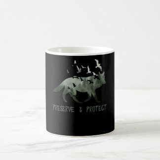 Schutz und Schutz des Nationalparks Wolf Kaffeetasse