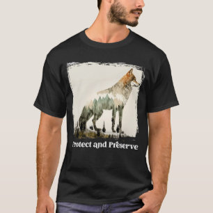 Schutz und Schutz des Vintagen Nationalparks T-Shirt