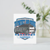 Schutz und Service des Staat von Polizeiwagen in L Postkarte (Stehend Vorderseite)