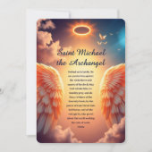 Schutz und Stärke St. Michael Gebet Card (Vorderseite)