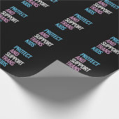 Schutz und Unterstützung von Trans Kids Geschenkpapier (Ecke)
