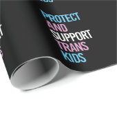 Schutz und Unterstützung von Trans Kids Geschenkpapier (Rolleneckpunkt)