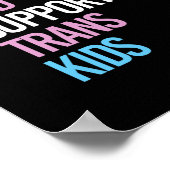 Schutz und Unterstützung von Trans Kids Poster (Ecke)