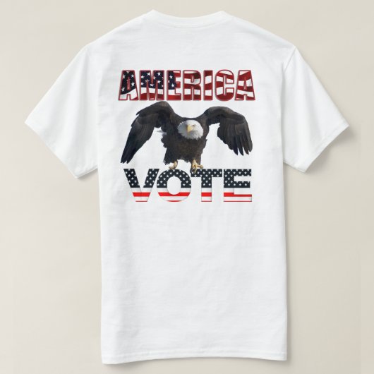 Schutz unserer Demokratie - AMERIKA-Abstimmung T-Shirt (Design Rückseite)