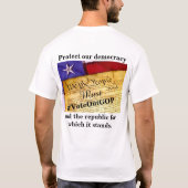 Schutz unserer Demokratie und der Republik T-Shirt (Rückseite)