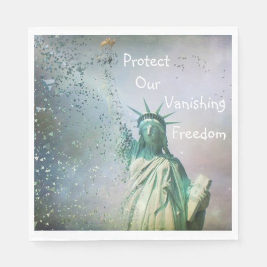 Schutz unserer Freiheit Serviette (Vorderseite)