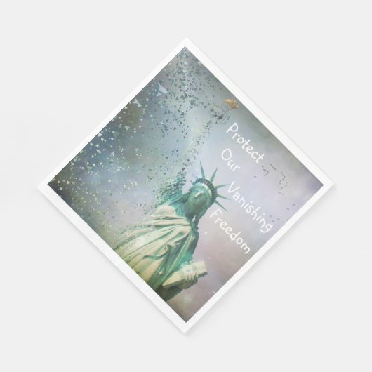 Schutz unserer Freiheit Serviette (Ecke)