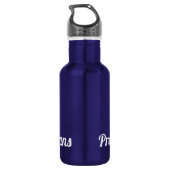 Schutz unserer Meeresschildkröten Edelstahlflasche (Rückseite)