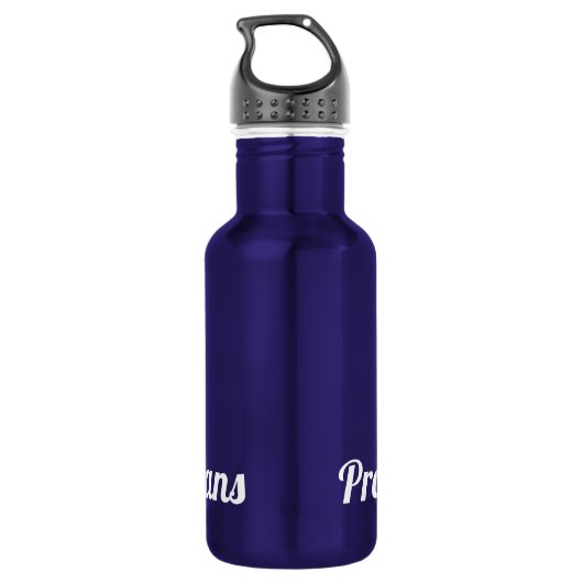 Schutz unserer Meeresschildkröten Edelstahlflasche (Rückseite)