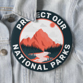 Schutz unserer nationalen Parkunterstützung Button (Beispiel)