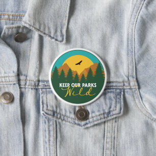 Schutz unserer nationalen Parkunterstützung Button