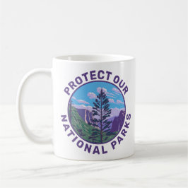 Schutz unserer nationalen Parkunterstützung Kaffeetasse