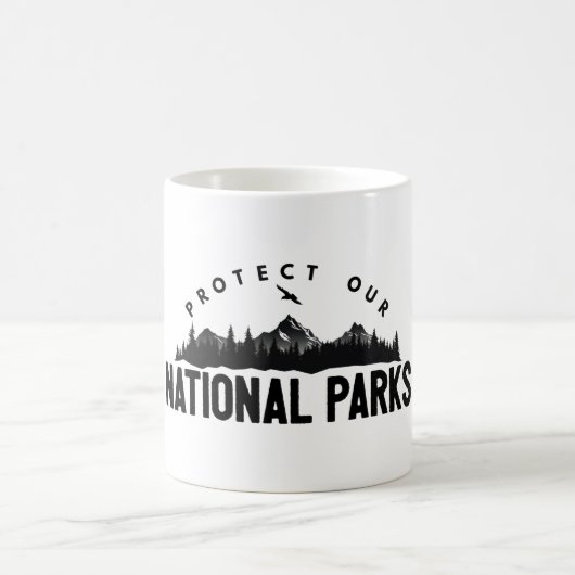 Schutz unserer nationalen Parkunterstützung Kaffeetasse (Mittel)