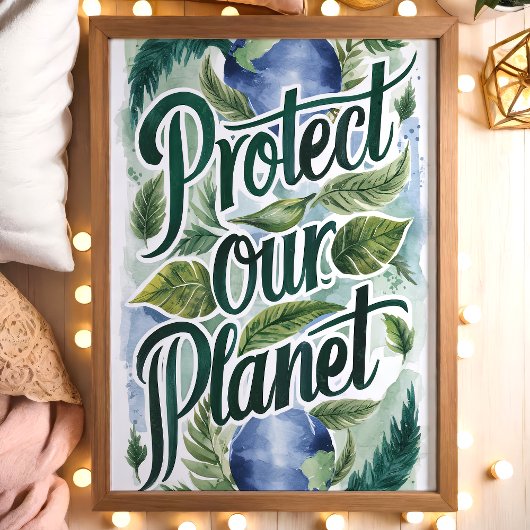 Schutz unserer ökologischen Mauer Poster