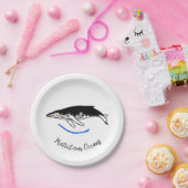Schutz unserer Ozeane - Graphic Humpback WHALE - W Pappteller (Party)