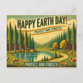 Schutz unserer Wälder Postkarte (Vorderseite)