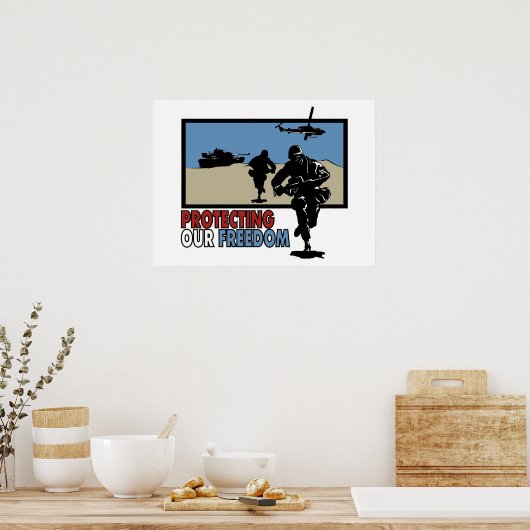 Schutz unseres Freedom Poster (Küche)