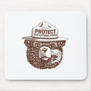 Schutz unseres Parks Bear Graphic National Park Fu Mousepad
