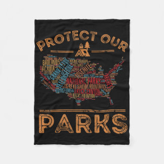 Schutz unseres Parks Nationalpark Karte Wandern im Fleecedecke