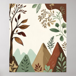 Schutz unseres Planeten - Von Hand Gezeichnet Natu Poster