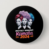Schutz von Frauen Kamala 2024 Wahl 2024 Button (Vorderseite)