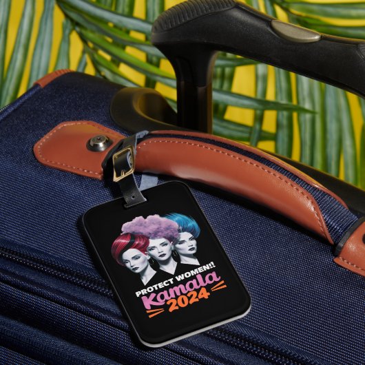 Schutz von Frauen Kamala 2024 Wahl 2024 Gepäckanhänger (Vorderseite Insitu 1)