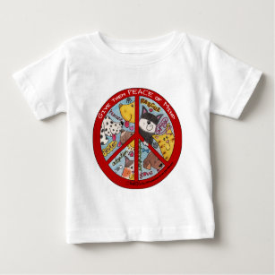 Schutz von friedenssynchrone Tieren Baby T-shirt