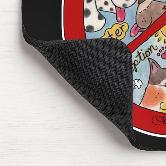 Schutz von friedenssynchrone Tieren Mousepad (Ecke)